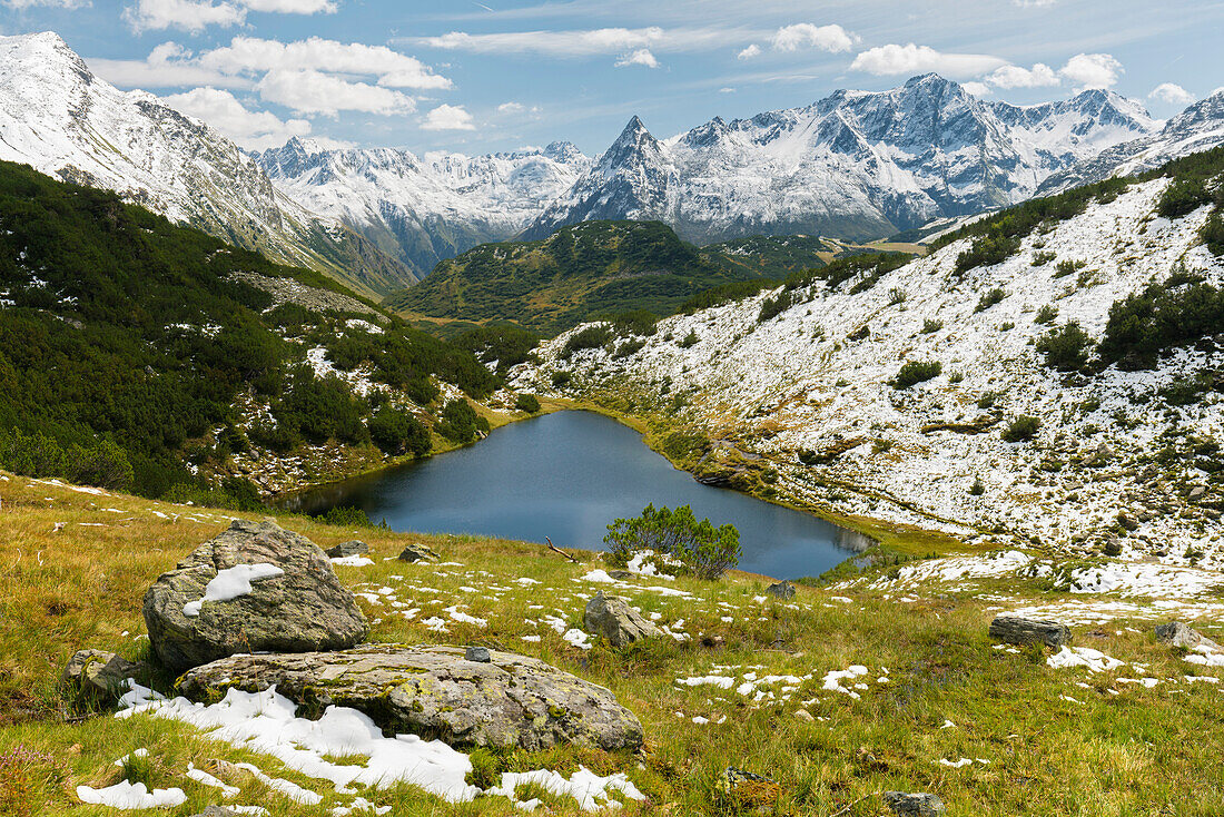 Zeinissee, Verwall group, Paznaun Valley, Tyrol, Austria