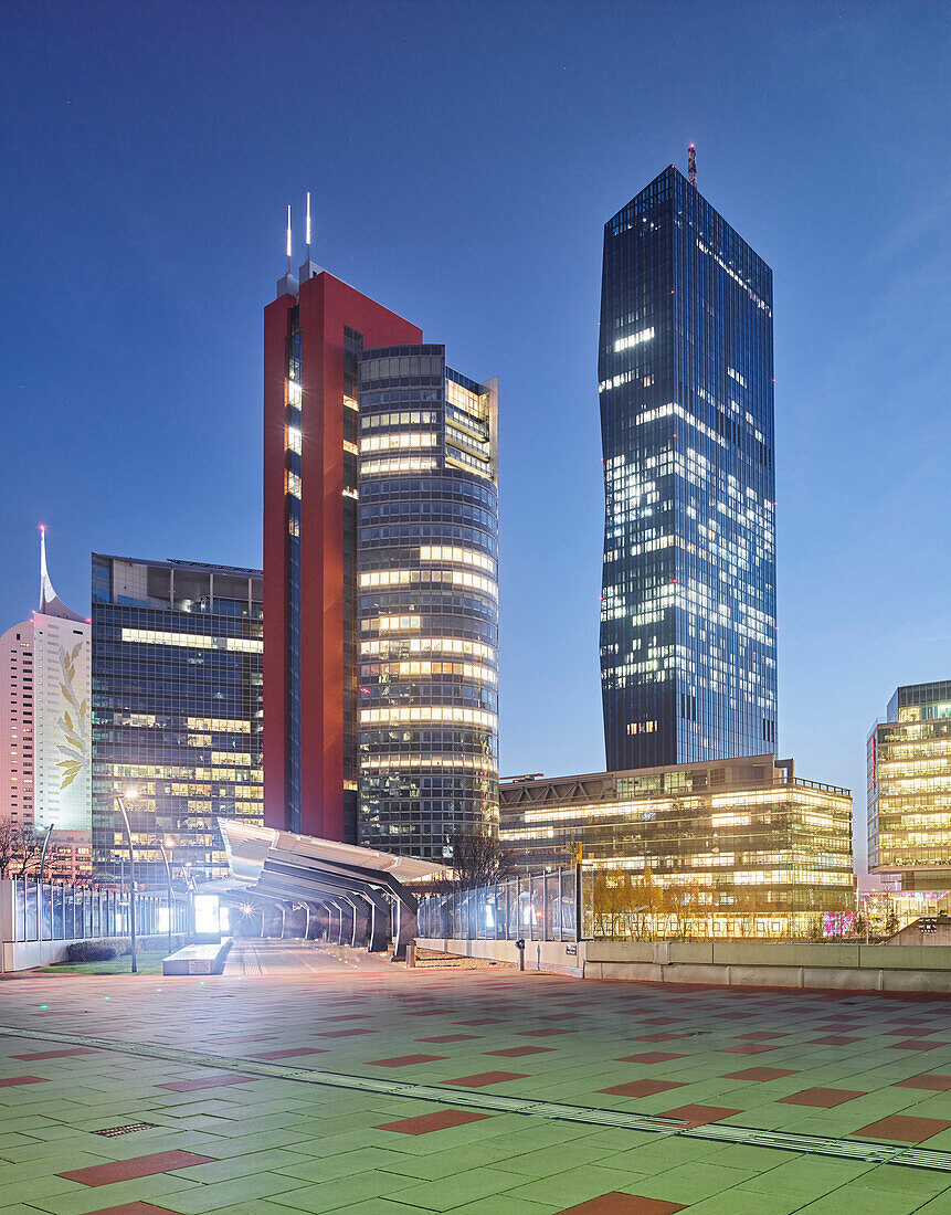 Andromeda Tower, Meliá Tower, Bruno Kreisky Park, 22. Danube City District, Vienna, Austria