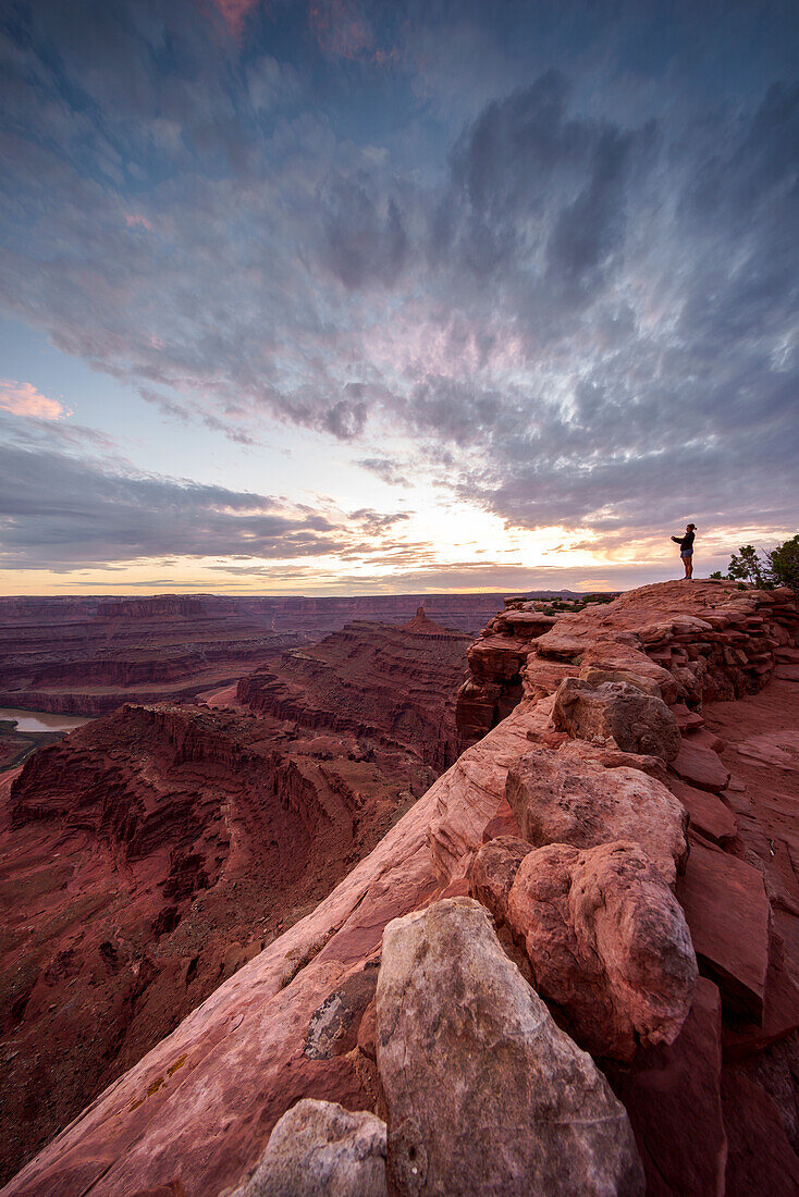 Sunset at Dead Horse Point State Park; Moab; Utah; Usa