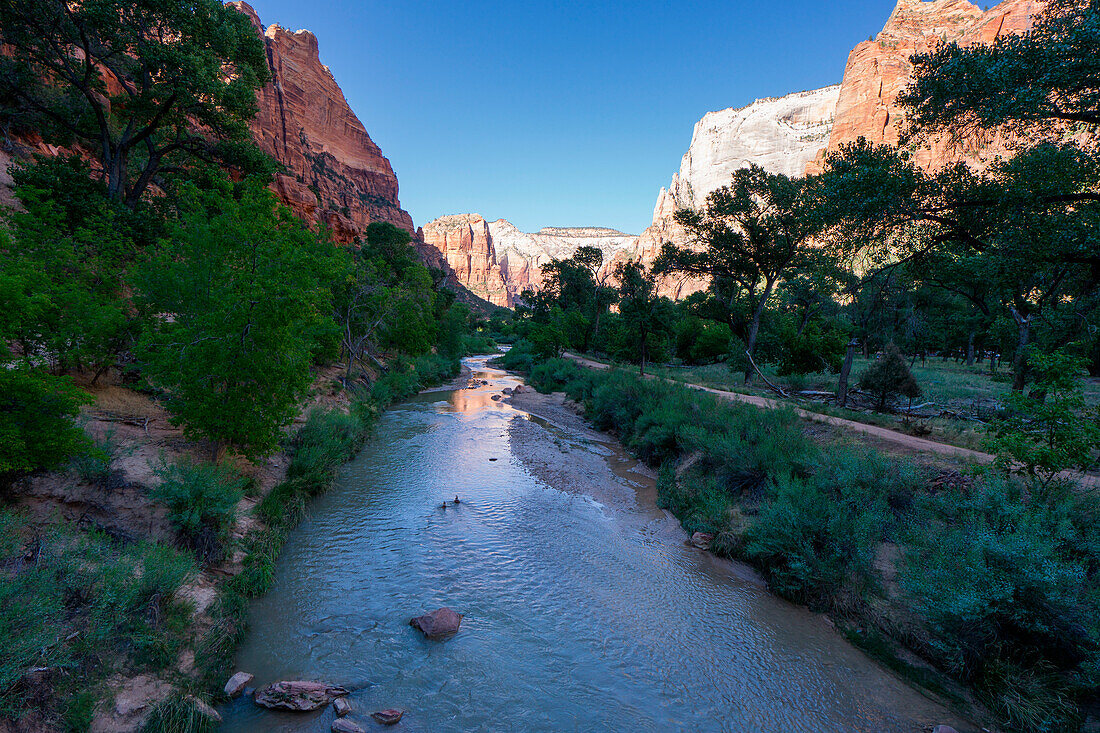 Virgin River, Zion National Park, Springdale, Utah, Usa