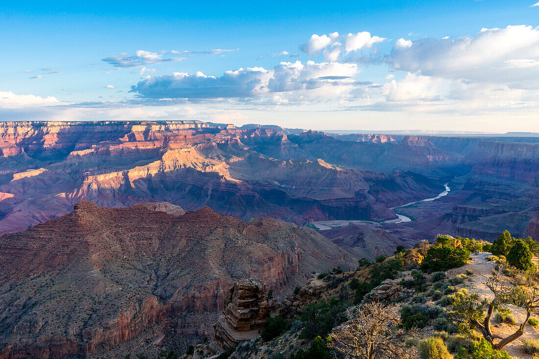 Sunrise at Desert View point, Grand Canyon South Rim, Tusayan, Arizona, USA