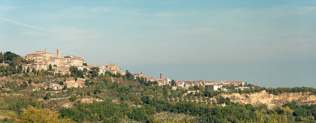 Montepulciano, Province of Siena, Tuscany, Italy, Europe, Pano view of Montepulciano