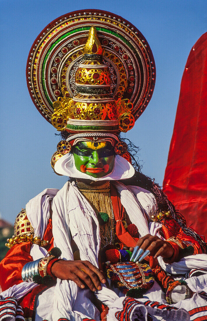 Kathakali dancer in Cochin India