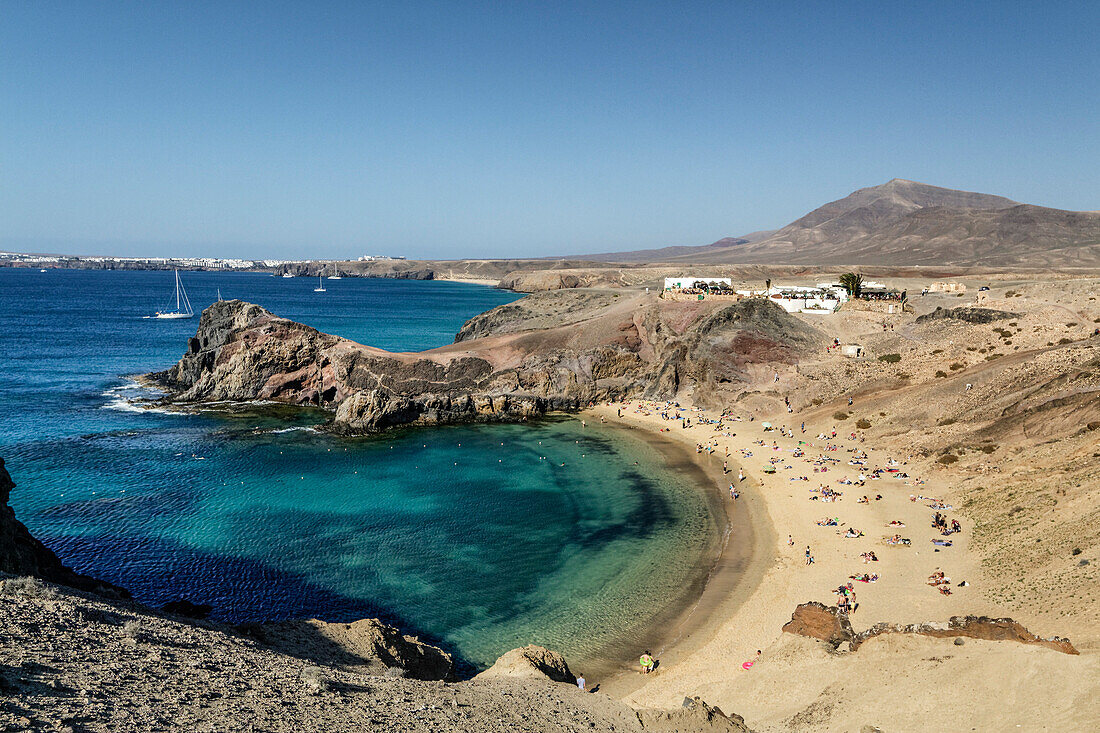 Playas de Papagayo, Atlantic Sea Lanzarote, Canary Islands, Spain