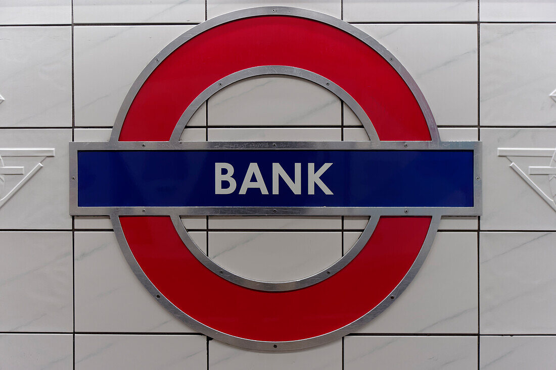 Subway Station Bank, City of London, UK