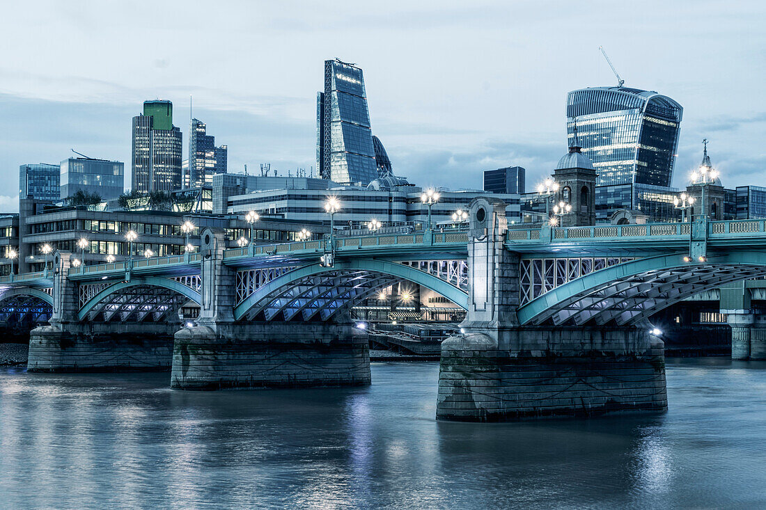 Riverside Thames, Financial District,  London