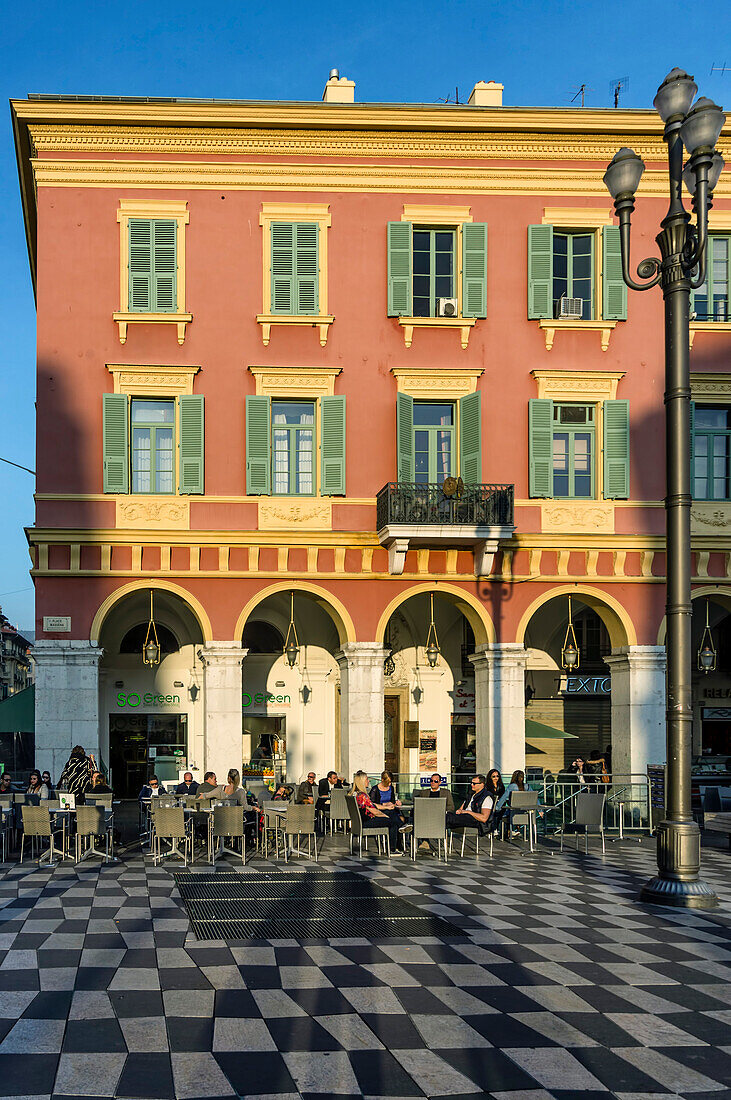 Place Massena, Street Cafes, Nice, Alpes Maritimes, Provence, French Riviera, Mediterranean, France, Europe