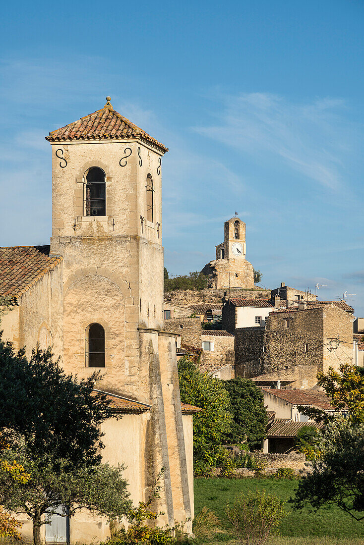 Village  Lourmarin, Medieval church , Provence , France