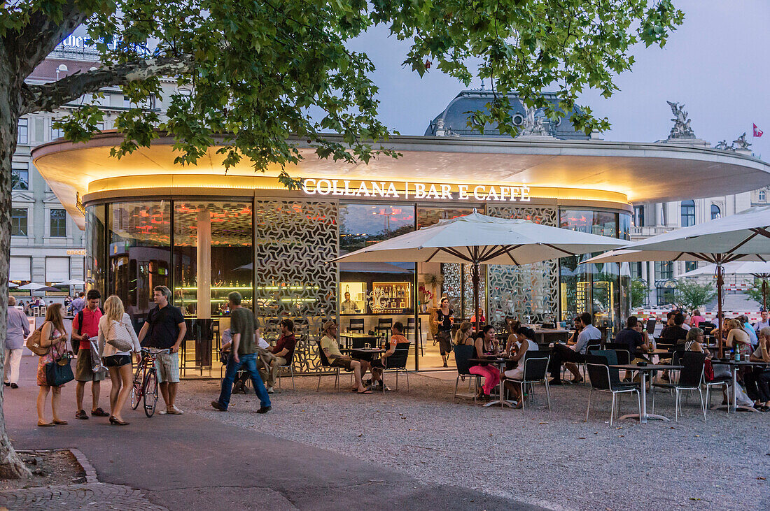 Collana Bar Restaurant ,Sechselaeuteplatz,  Zuerich Opernhaus, Zuerich, Schweiz
