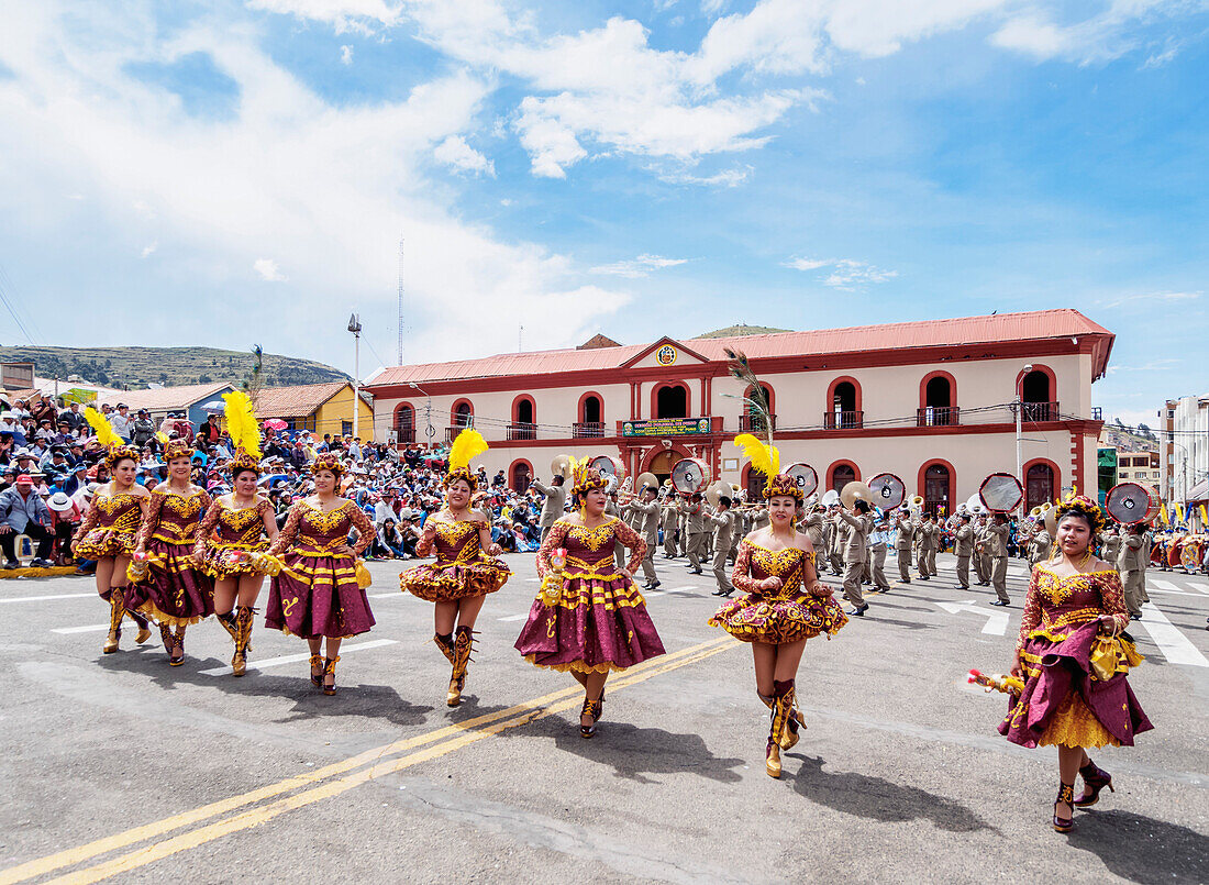 Fiesta de la Virgen de la Candelaria, Main Square, Puno, Peru, South America