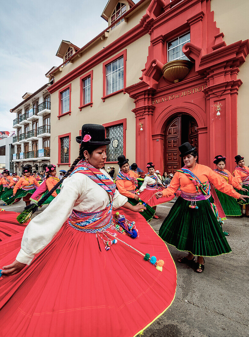 Fiesta de la Virgen de la Candelaria, Main Square, Puno, Peru, South America