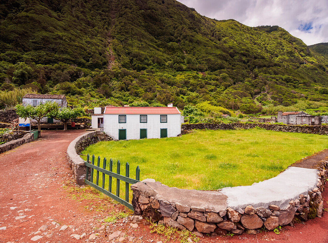 Typical architecture, Sao Jorge Island, Azores, Portugal, Europe