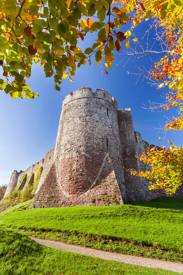 Chepstow Castle, Monmouthshire, Gwent, South Wales, United Kingdom, Europe