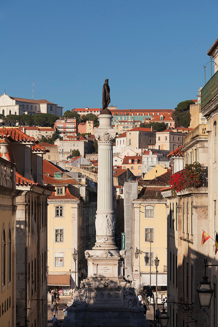 Rossio, Praca de Dom Pedro IV, Baixa, Lisbon, Portugal, Europe