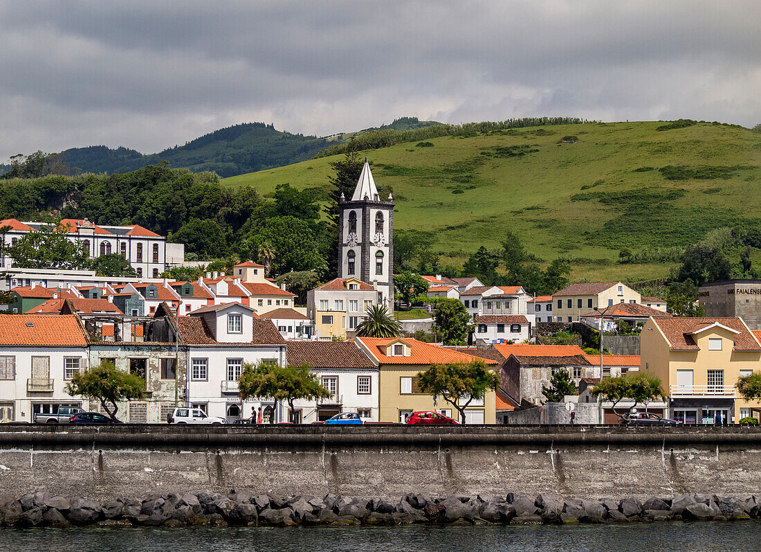 Horta skyline, Faial Island, Azores, Portugal, Atlantic, Europe