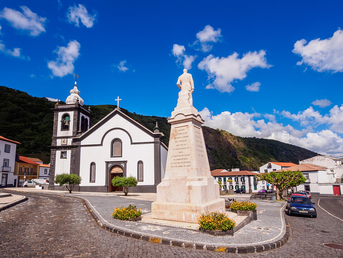 Igreja Matriz de Sao Jorge, Mother Church, Velas, Sao Jorge Island, Azores, Portugal, Atlantic, Europe