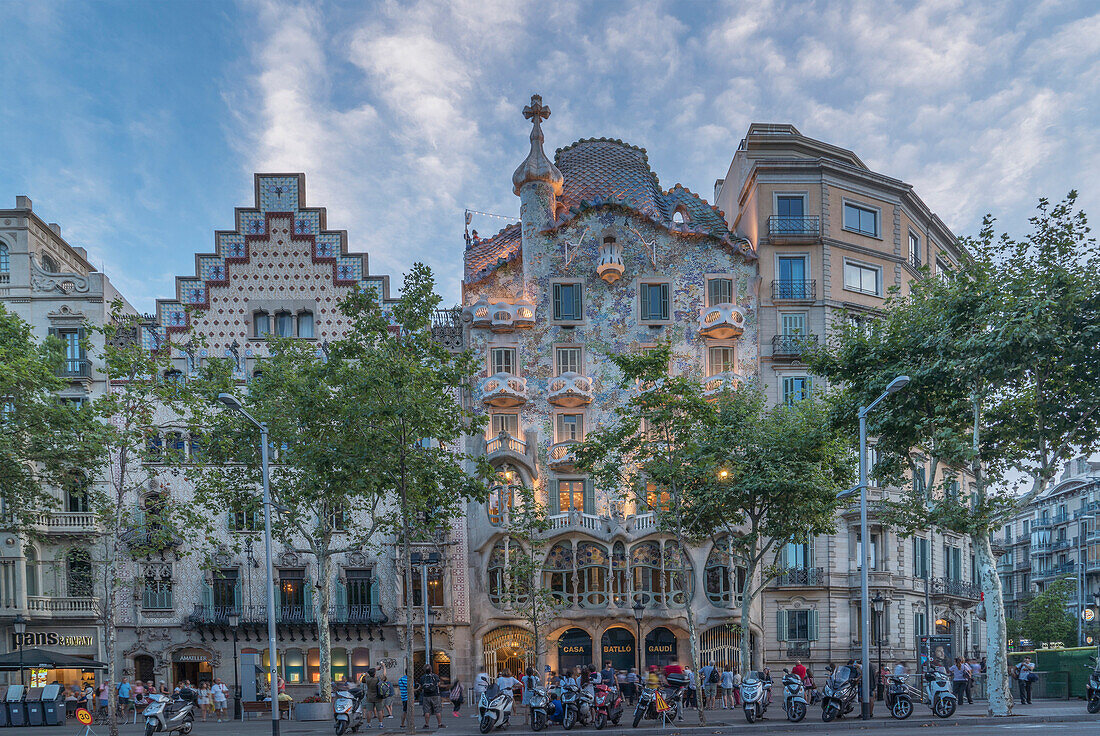 Casa Batllo, UNESCO World Heritage Site, Barcelona, Catalonia, Spain, Europe