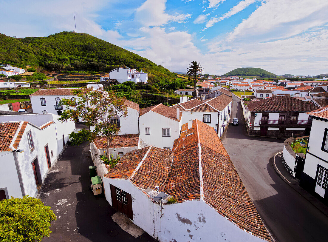 Santa Cruz, elevated view, Graciosa Island, Azores, Portugal, Atlantic, Europe