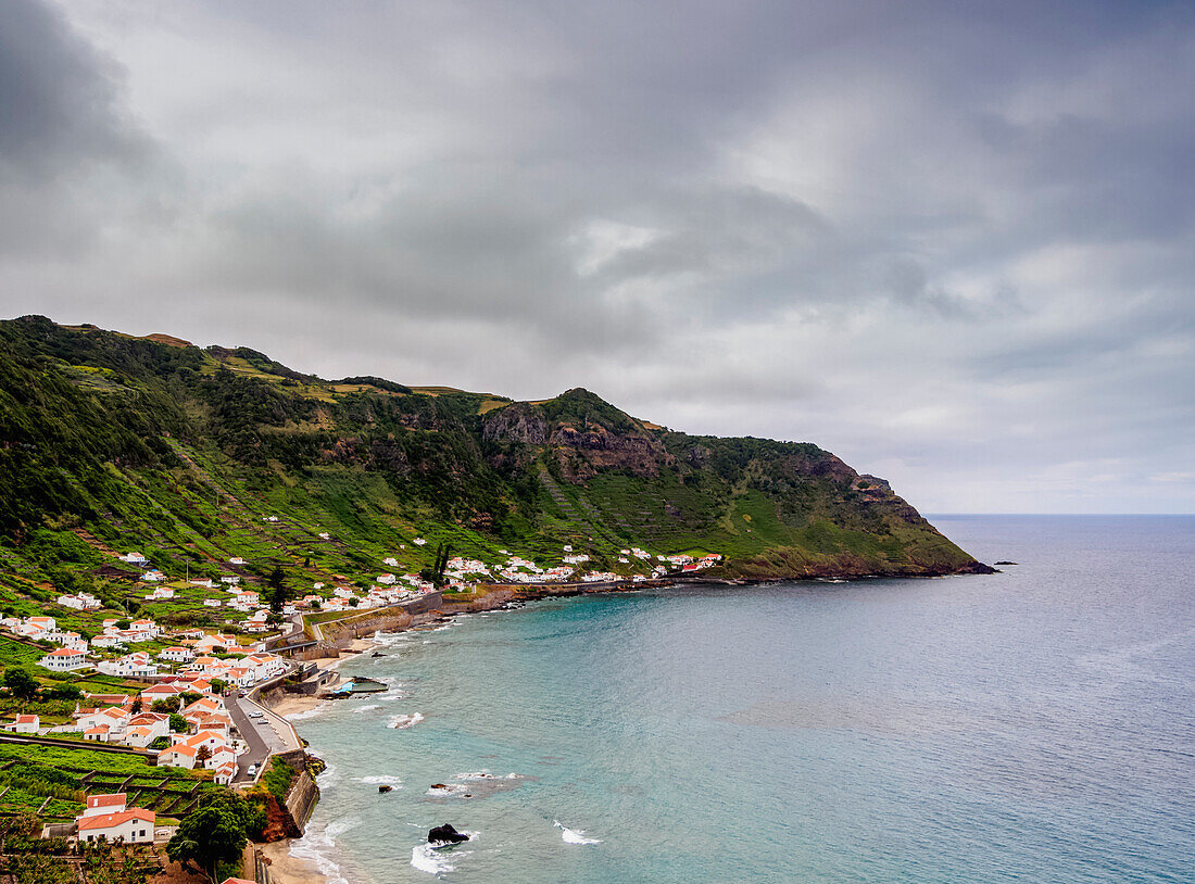 Sao Lourenco Bay, elevated view, Santa Maria Island, Azores, Portugal, Atlantic, Europe