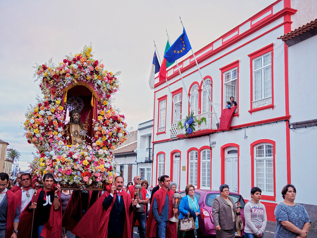 Holy Christ Procession, Vila do Porto, Santa Maria Island, Azores, Portugal, Atlantic, Europe