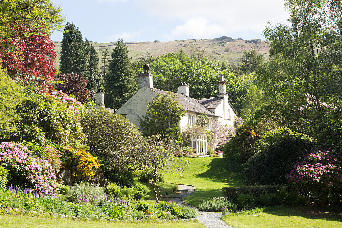 Wordsworth's home, Rydal Mount, Rydal, Lake District National Park, UNESCO World Heritage Site, Cumbria, England, United Kingdom, Europe