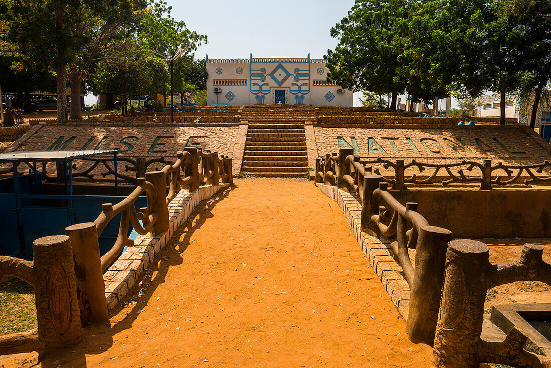 Traditional architecture building in the National Museum, Niamey, Niger, Africa