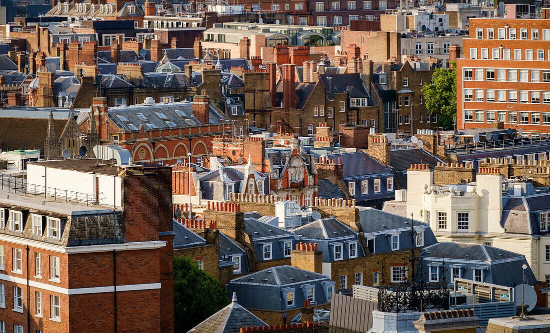 Buildings in cityscape, London, Greater London, England