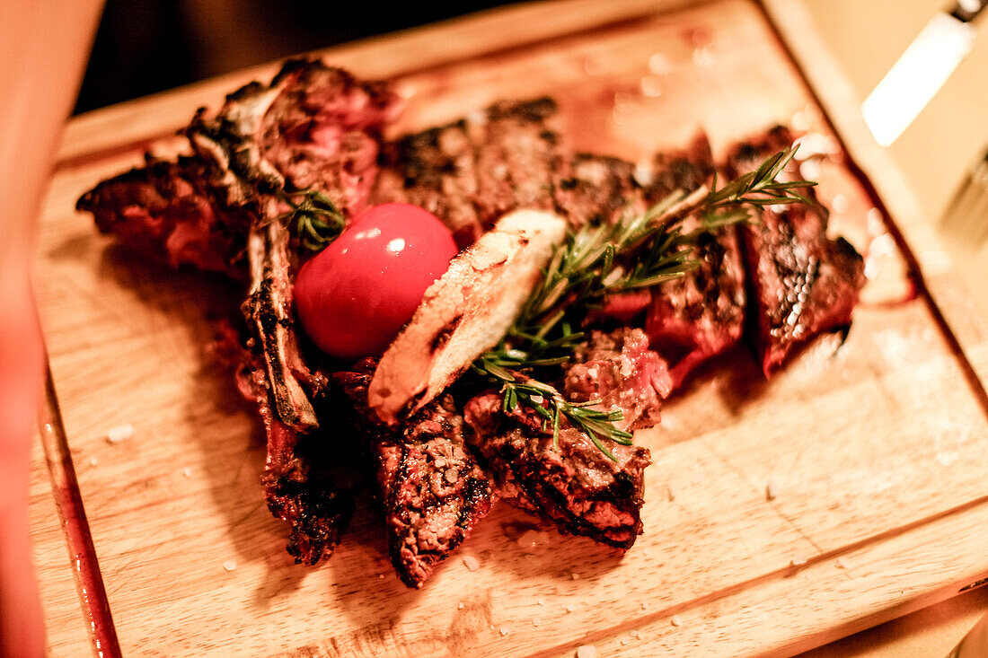 Fiorentina, Steak nach Florentiner Art, Florenz, Italien, Europa