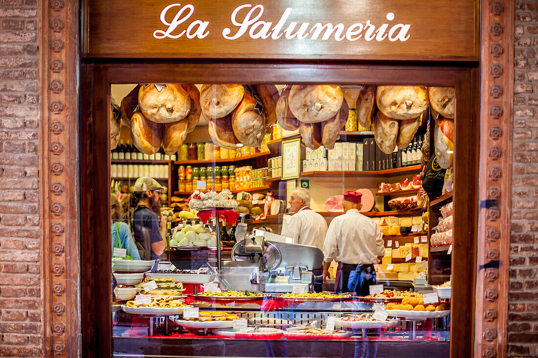 Bruno e Franco - La Salumeria Bologna, butcher shop at via Guliermo Oberdan, Bologna, Emilia-Romagna, Italy, Europe