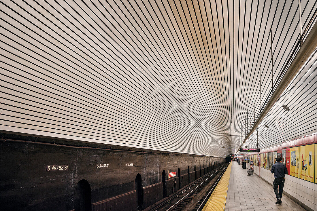 New Yorker U-Bahn Station in der 5th Avenue, Untergrund, Manhattan, New York City, Vereinigte Staaten von Amerika, USA, Nordamerika