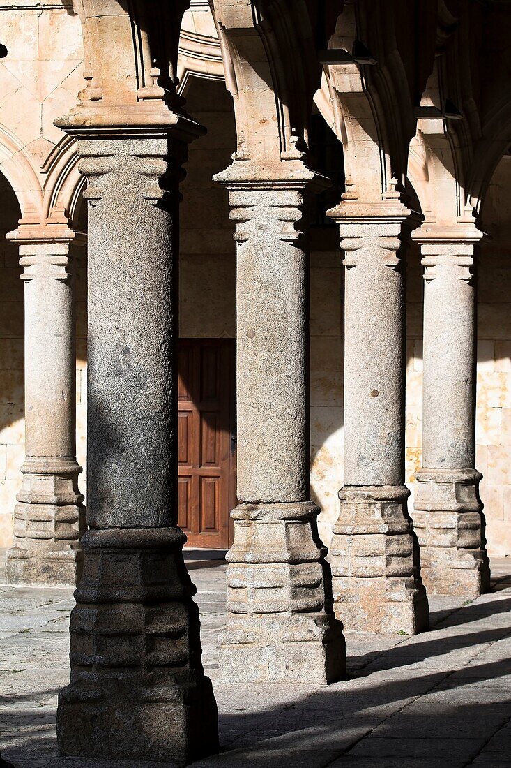 Patio de las Escuelas Menores. Universidad de Salamanca. Castilla-León. España. Europa.