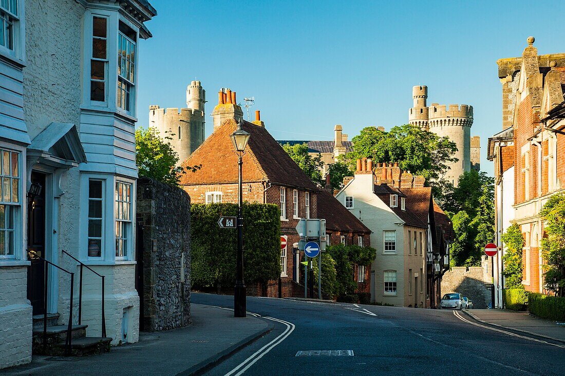 Spring evening in Arundel, West Sussex, England.