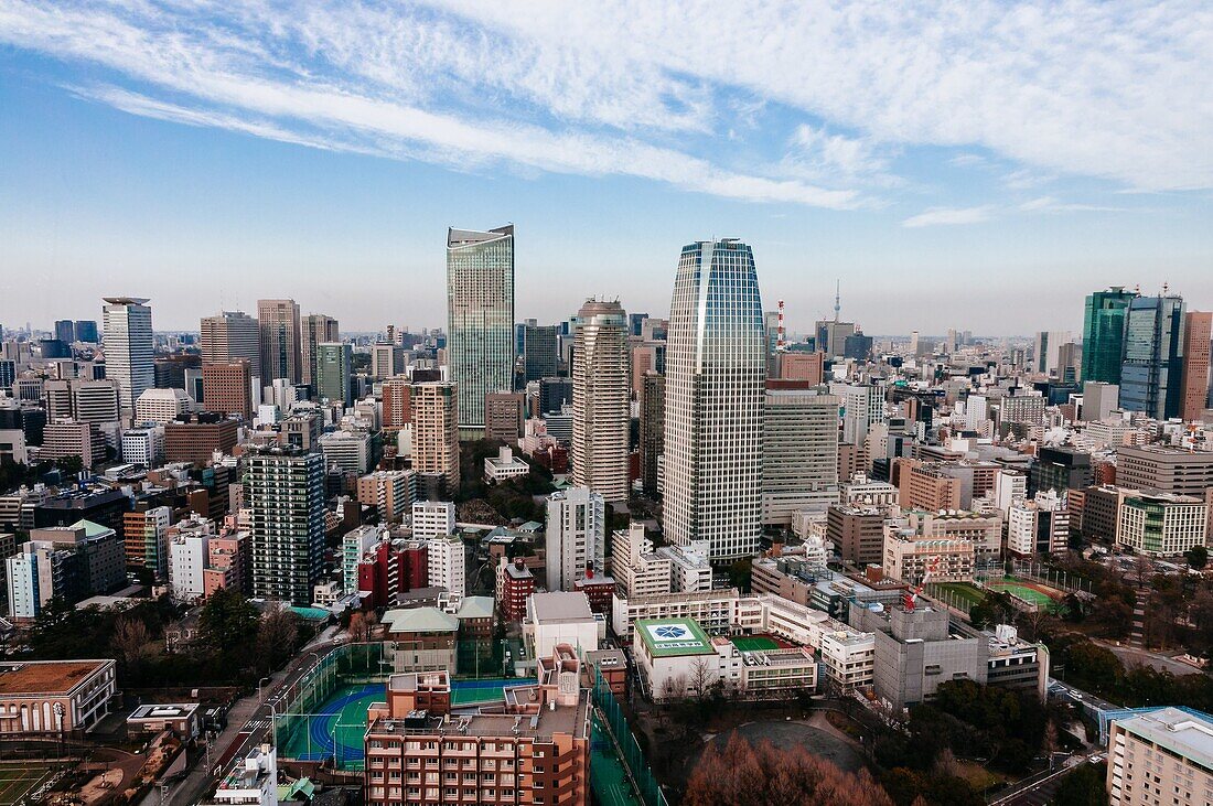 Tokyo skyline, Tokyo, Japan.