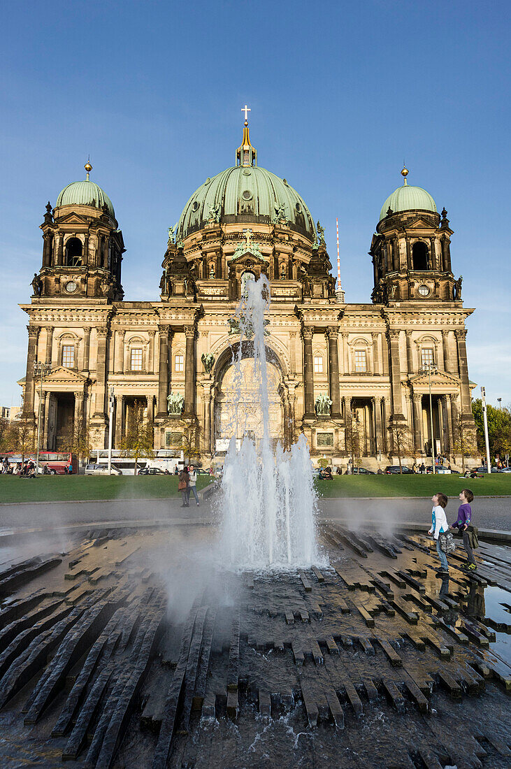 Fountain in front of Dome, Berlin, Germany