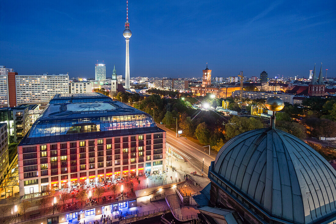 Panoramic view from Dome Roof Top to Alex , Berlin, Germany
