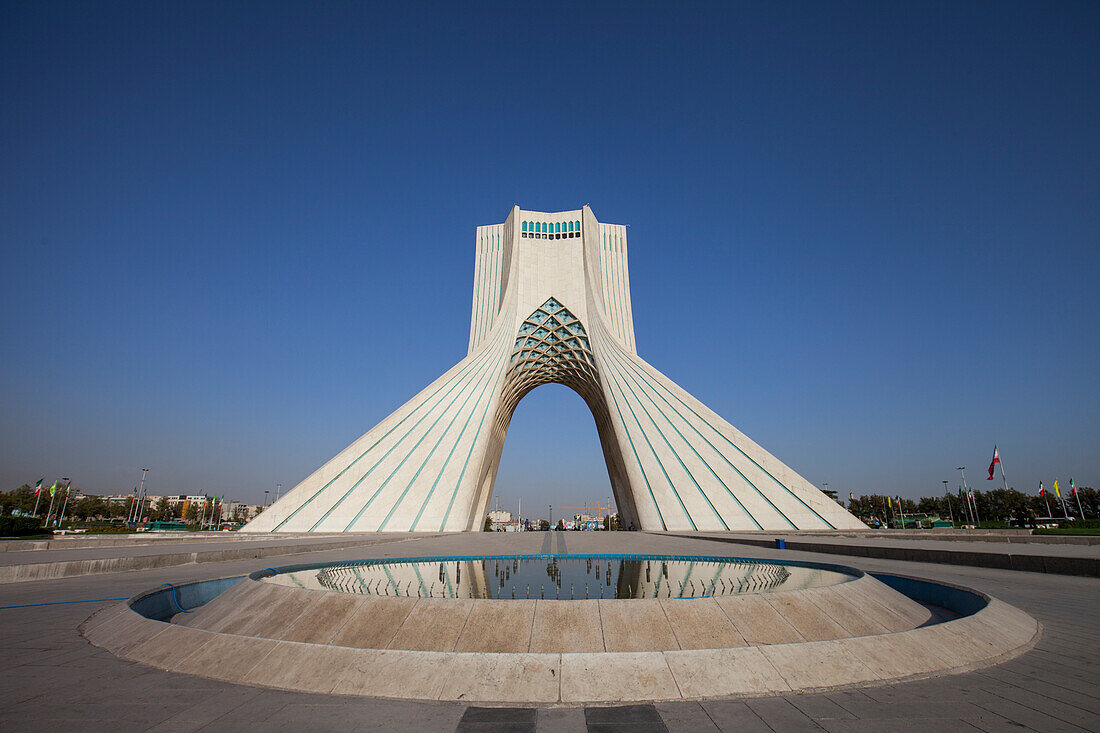 Azadi tower in Tehran, Iran, Asia