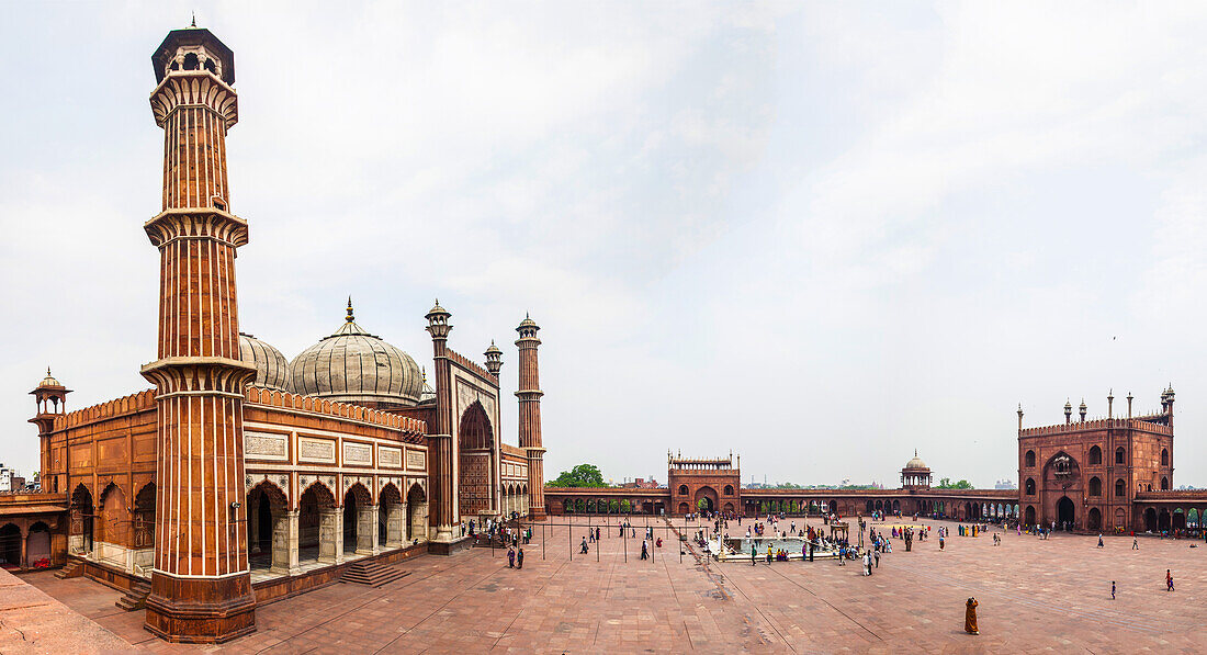 Freitagsmoschee in Delhi, Jama Masjid, Indien, Asien