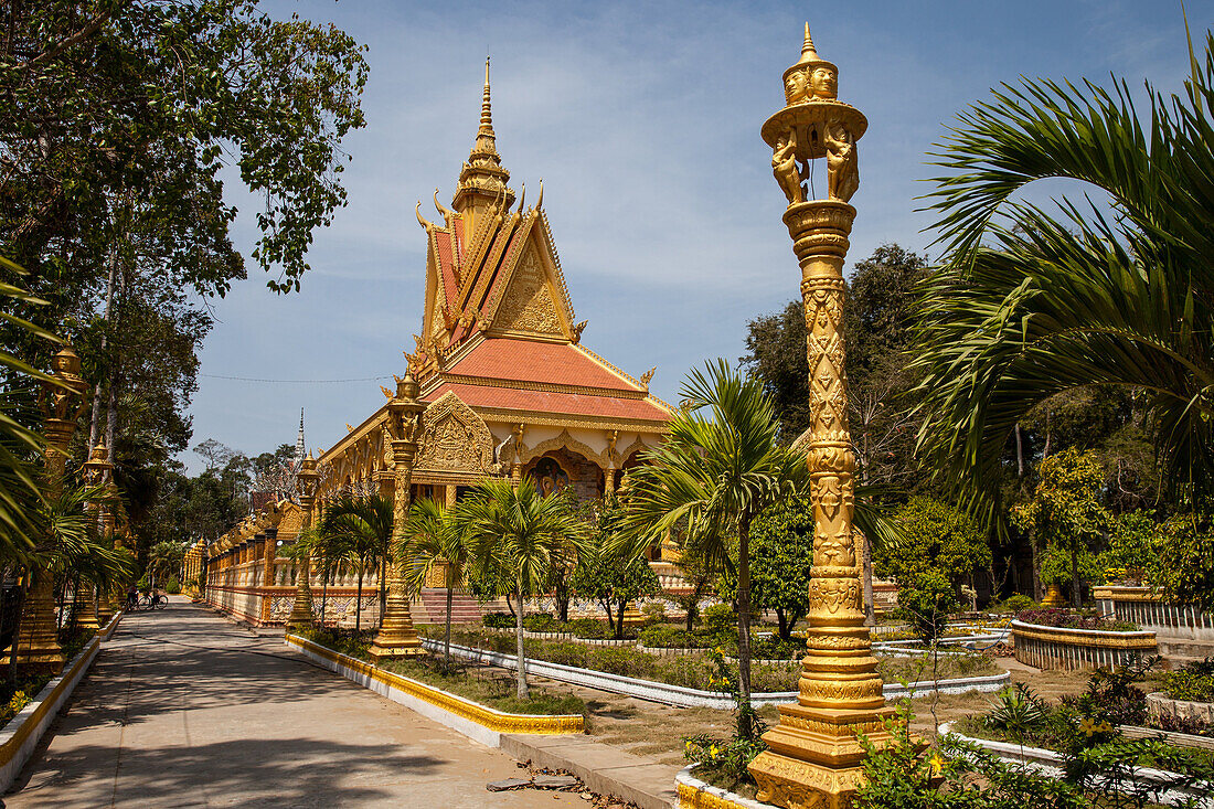 Buddhist pagoda in Tra Vinh, Vietnam, Asia