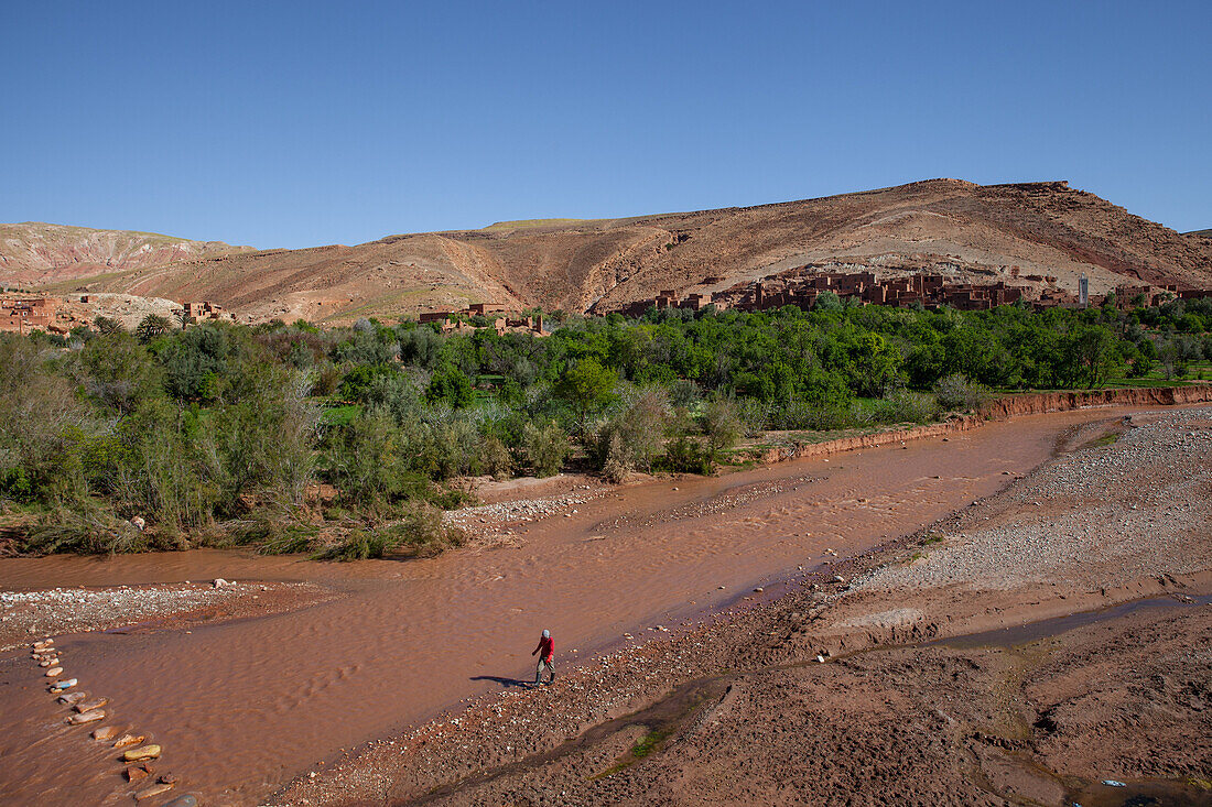 On the beginning of Ounila valley, Morocco, Africa