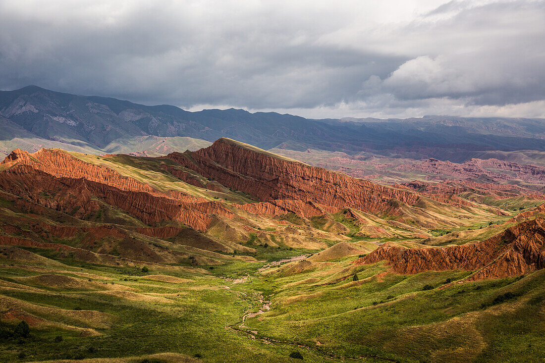 Mountain landscape of Kyrgyzstan, Asia