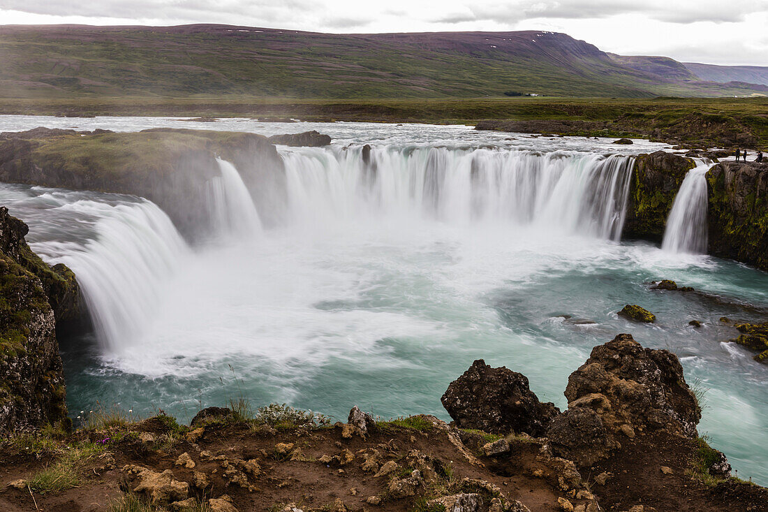 Gooafoss (Waterfall of the Gods), Skalfandafljot River, Baroardalur district, Iceland, Polar Regions