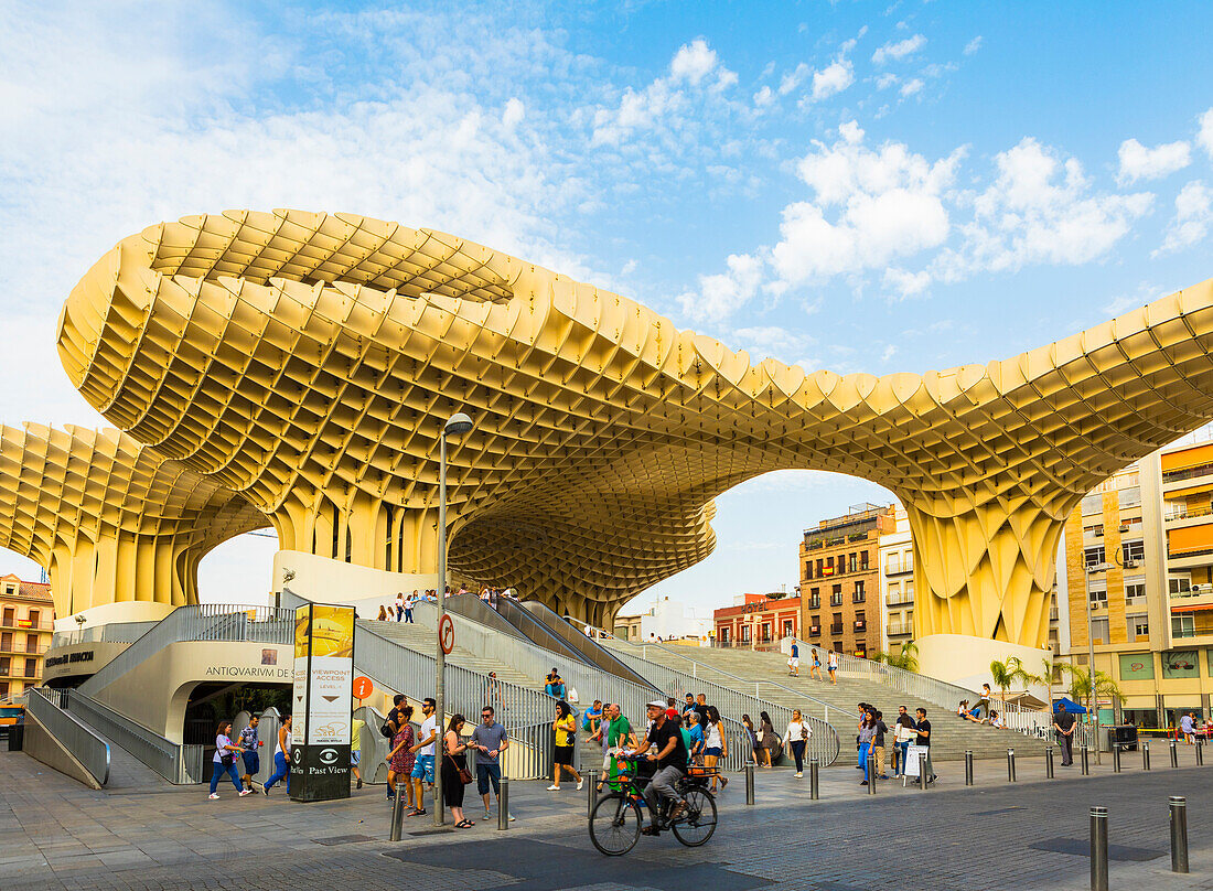 Metropol Parasol designed by the German architect Jurgen Mayer, Seville, Andalucia, Spain, Europe