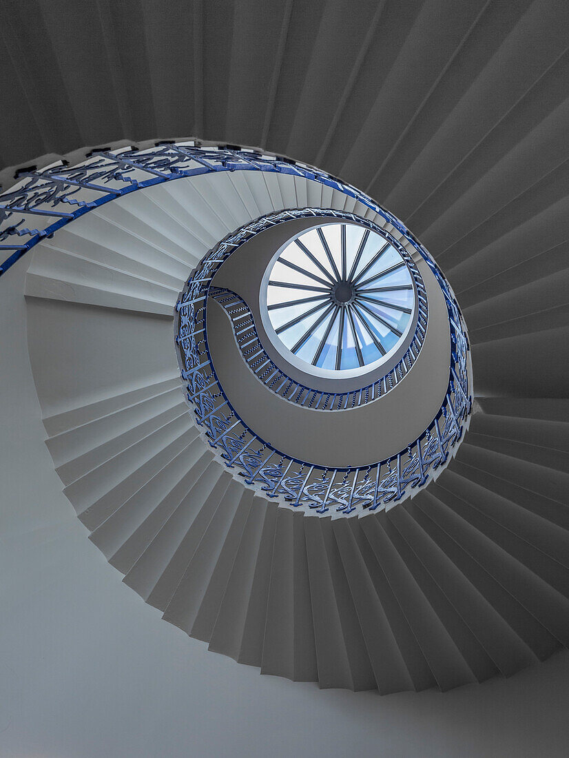 Tulip spiral staircase, Queen's House, Greenwich, London, England, United Kingdom, Europe