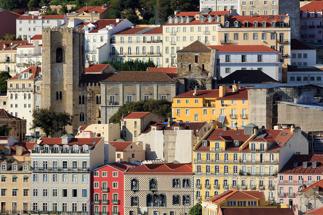 Se Cathedral, Alfama District, Lisbon, Portugal, Europe