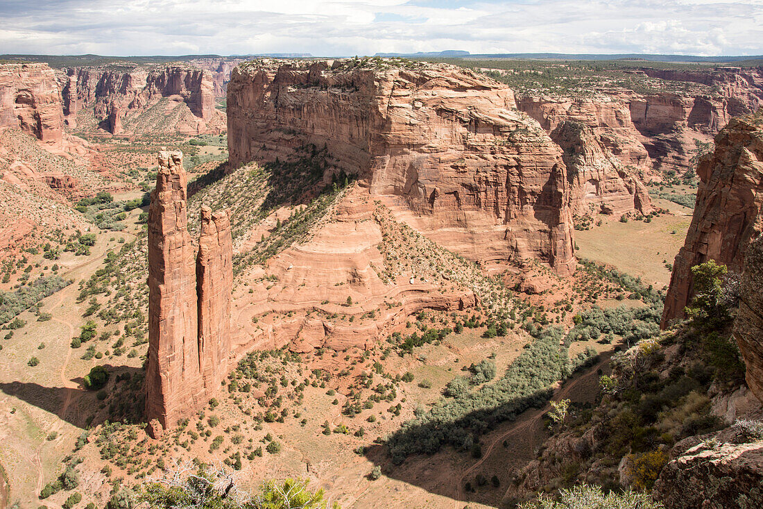 Spider Rock, Canyon de Chelly National Monument, Arizona, United States of America, North America