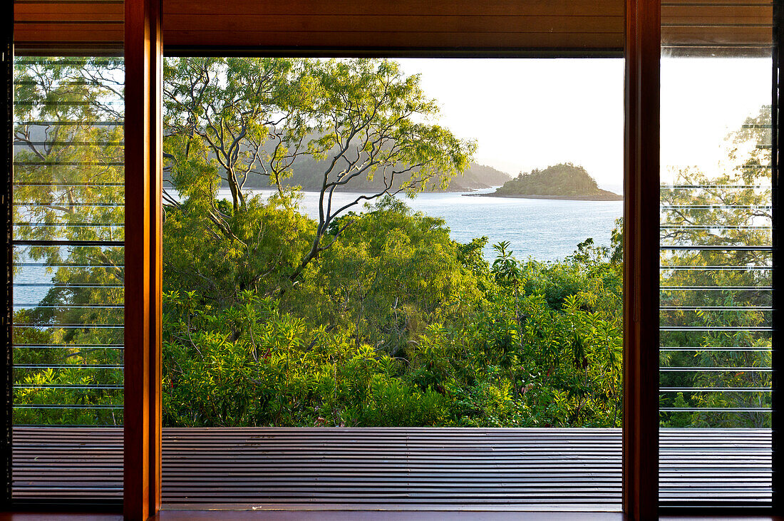 Aller Windward Pavillions im Qualia Resort haben Meeresblicke, Hamilton Island, Queensland, Australien