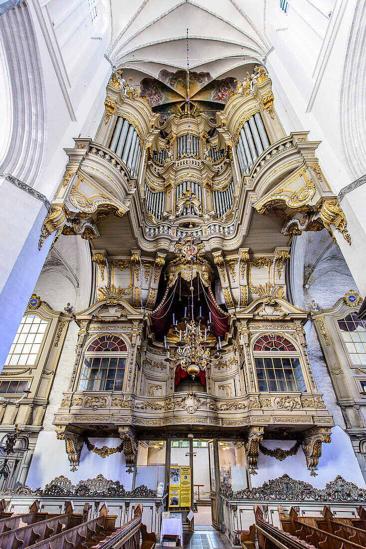 Organ of the Marien Church, Rostock, Baltic Sea Coast, Mecklenburg-Vorpommern Germany