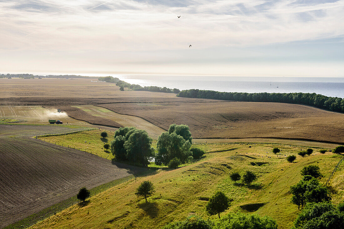 View from the lighthouse of Kap Arkona, Ruegen, Ostseekueste, Mecklenburg-Vorpommern, Germany