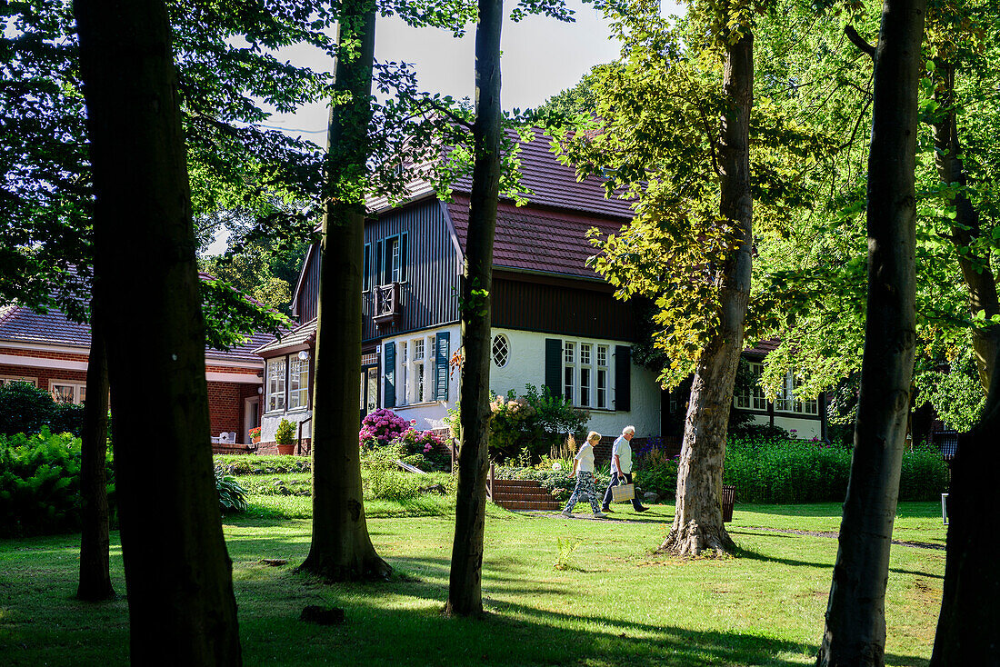 House of writer Gerhart Hauptmann monastery, Hiddensee, Ruegen, Baltic Sea coast, Mecklenburg-Vorpommern, Germany