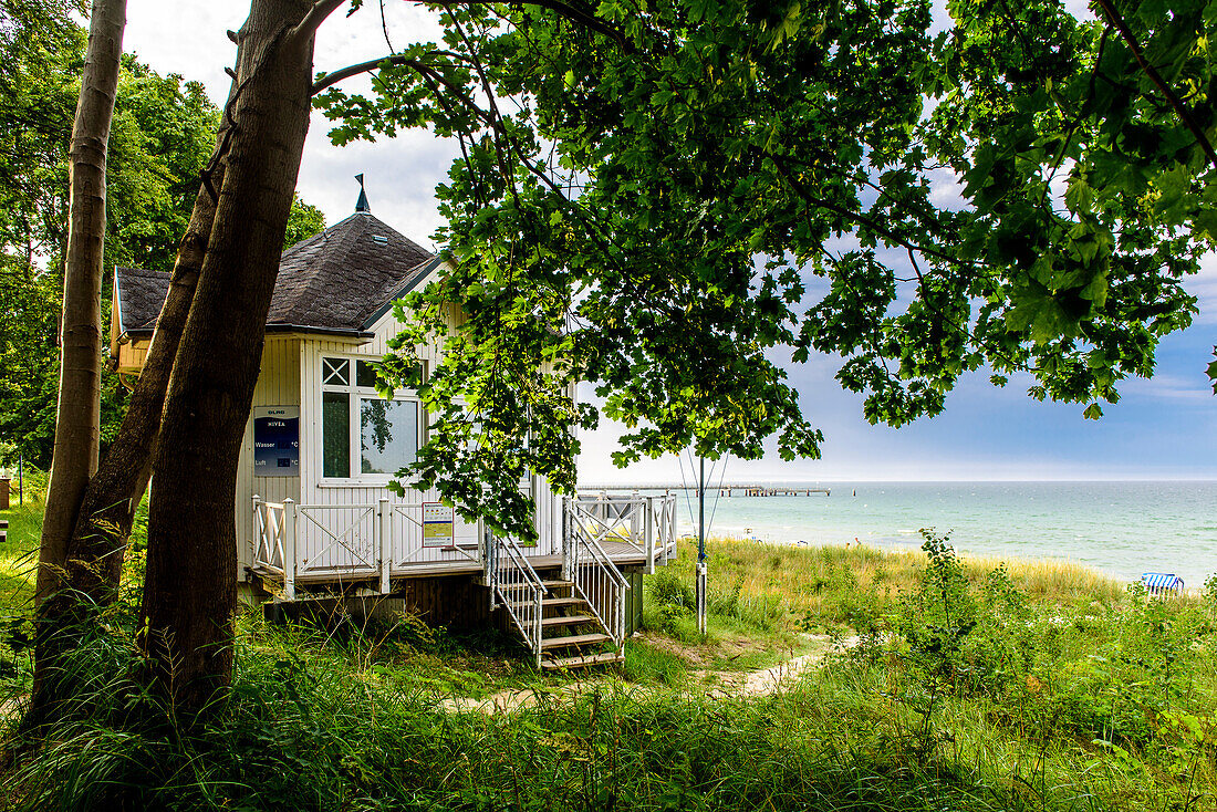 House of the rescue guard in Goehren, Moenchgut peninsula, Ruegen, Baltic Sea coast, Mecklenburg-Vorpommern Germany